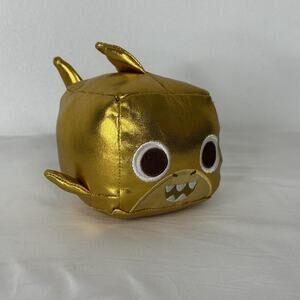 Pet Simulator X Gold Metallic Lola Shark Plush Stuffed Toy Small Gift Animal
